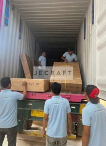 Shipment Europe Teak Furniture Container Shipment Stuffing 02